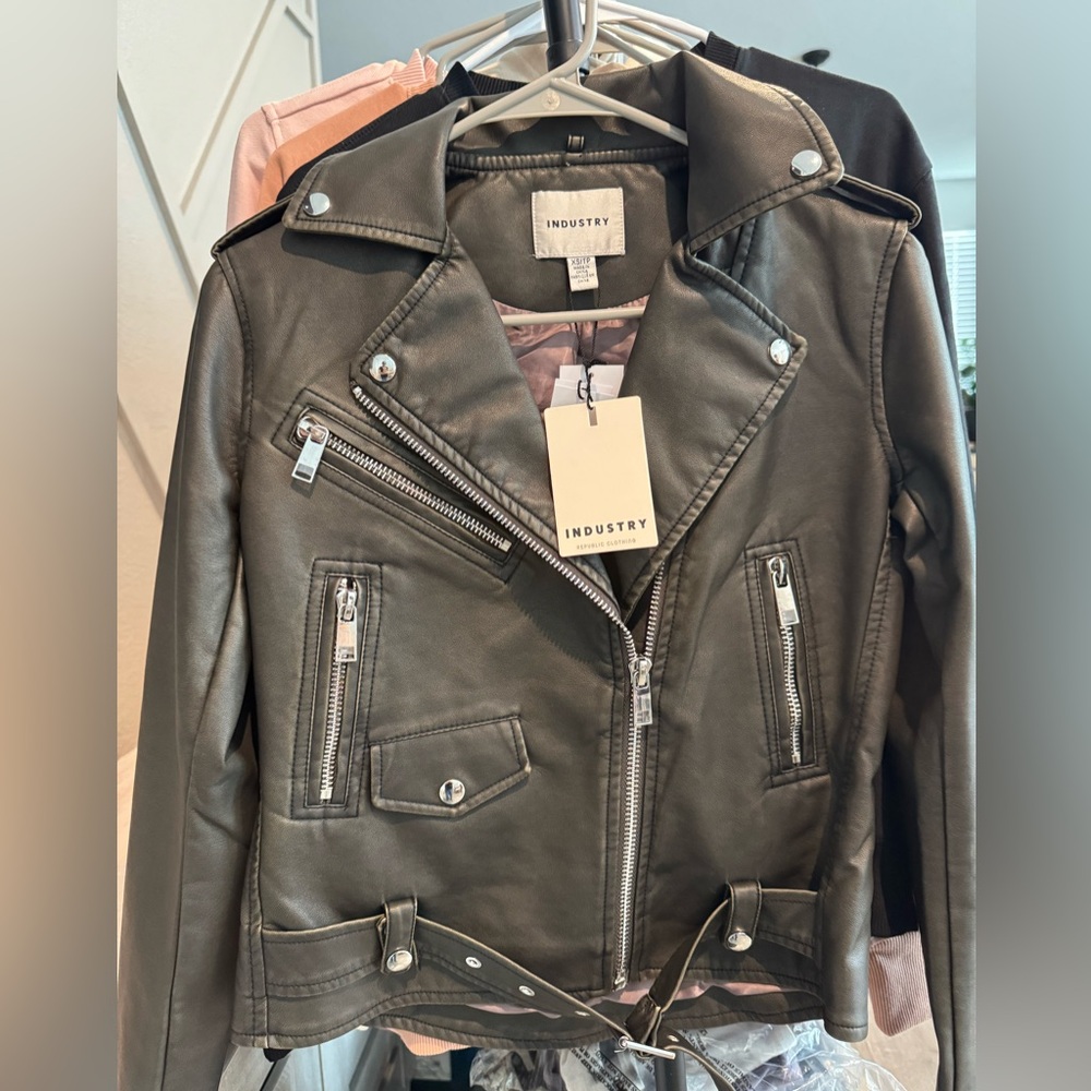 Industry Faux lLeatger Moto jacket
